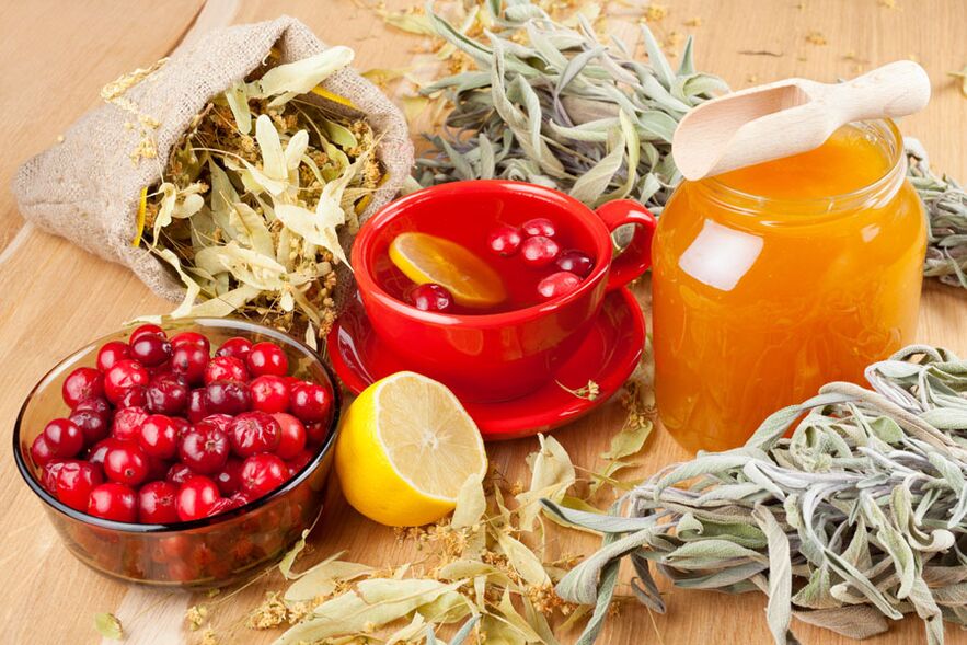Cranberries and honey for prostatitis