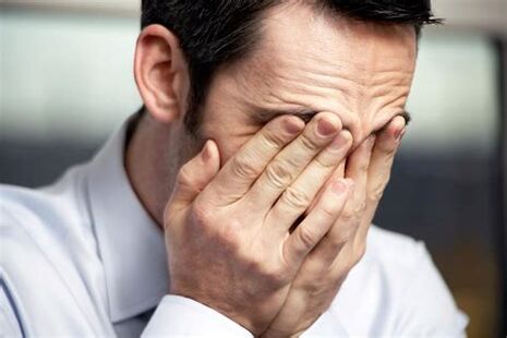 Pain in a man with prostatitis