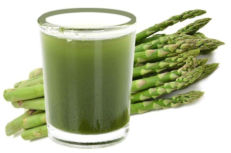Asparagus juice for prostatitis