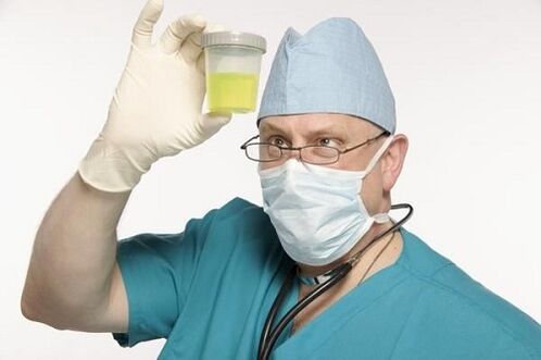 Urinalysis for prostatitis