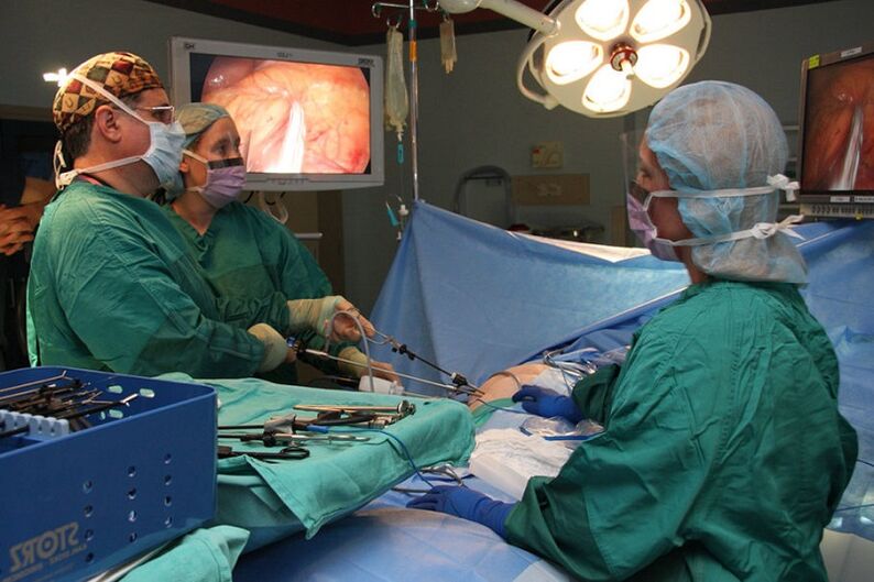 Operation for prostatitis
